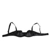 Dolce & Gabbana Black Satin Underwire Bra Lingerie IT2 Underwear