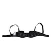 Dolce & Gabbana Black Satin Underwire Bra Lingerie IT2 Underwear
