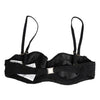 Dolce & Gabbana Black Polyester Embroidered Underwire Bra Underwear
