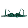 Dolce & Gabbana Green Satin Semi-Padded Underwire Musk Underwear