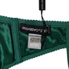 Dolce & Gabbana Green Satin Semi-Padded Underwire Musk Underwear