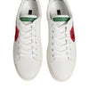 Dolce &amp; Gabbana Weiße Leder-Sneaker mit Rosenstickerei