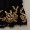 Dolce & Gabbana Black Lace Gold Baroque SPECIAL PIECE Shorts