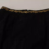 Dolce & Gabbana Black Lace Gold Baroque SPECIAL PIECE Shorts