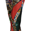 Dolce & Gabbana Multicolor Patchwork Jacquard High Waist Pants