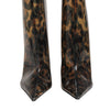 Dolce & Gabbana Leopard Print PVC Pointed Toe Boots Shoes