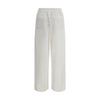 Brunello Cucinelli White Cotton Joggers (Workout Pants)