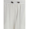 Brunello Cucinelli White Cotton Joggers (Workout Pants)