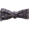 Dolce & Gabbana Blue Silk Baroque Fantasi Tied Bow Tie Papillon