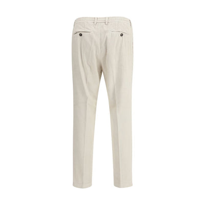 Cruna White Cotton Casual Pants