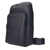 Piquadro Blue Leather Crossbody Bag