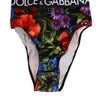 Dolce & Gabbana Multicolor Floral Print High Waist Panty Underwear