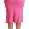 Dolce & Gabbana Pink High Waist Pencil Cut Midi Skirt