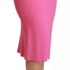 Dolce & Gabbana Pink High Waist Pencil Cut Midi Skirt