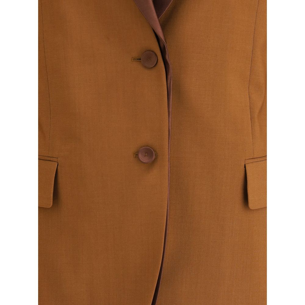 Fendi Blazer aus brauner Wolle