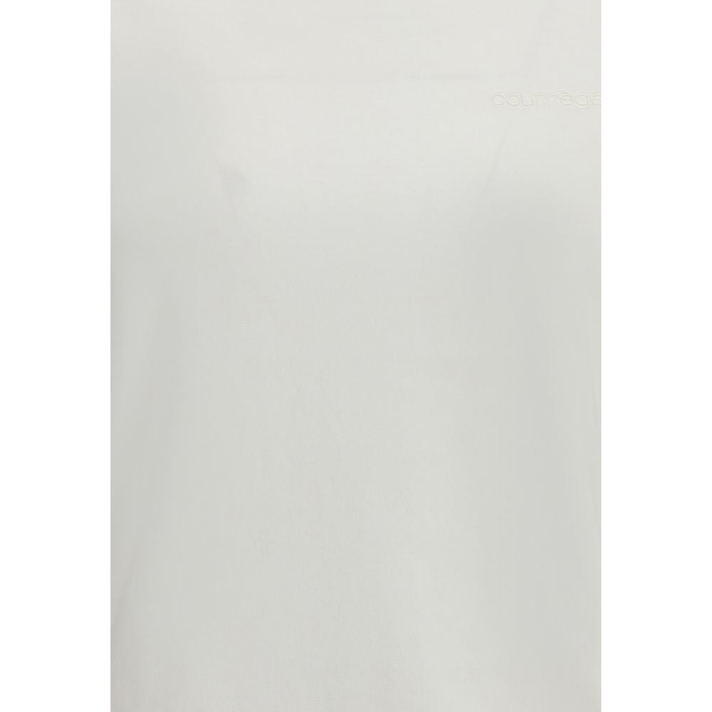 Weißes Baumwoll-T-Shirt von Courrèges