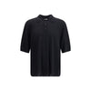 Saint Laurent Black Wool Polo Shirt
