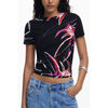Desigual Nero Viscosa Women T-Shirt