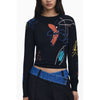 Desigual Black Viscose Women Sweater