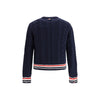 Thom Browne Blue Fleece Wool Sweatshirt