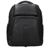 Piquadro Black Leather Backpack