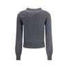 Ami Paris Grauer Kaschmirpullover