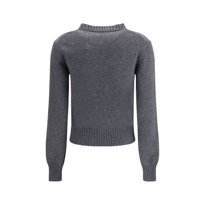 Ami Paris Grauer Kaschmirpullover