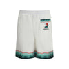 Casablanca White Silk Bermuda Shorts