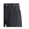 7FOR Black Cotton Flared Jeans