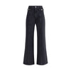 7FOR Black Cotton Jeans Denim