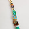 Dolce & Gabbana Multicolor Murano Glass Beads Brass Women Jewelry Necklace