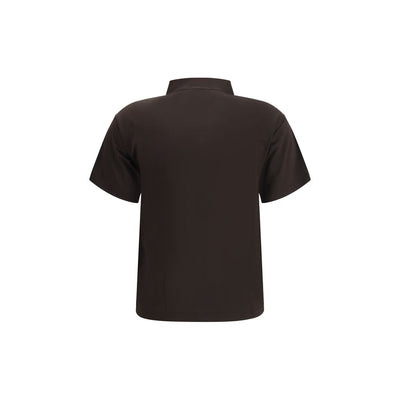 Margiela Brown Viscose Polo Shirt