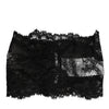 Dolce & Gabbana Black Lace Bandeau Bustier Top Sheer Stretch Underwear