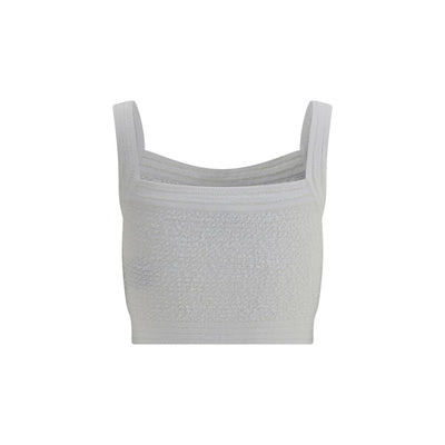 Balmain White Polyamide Top