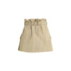 Balmain Beige Cotton Mini Skirt