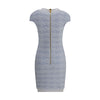 Balmain Light Blue Polyamide Casual Dress