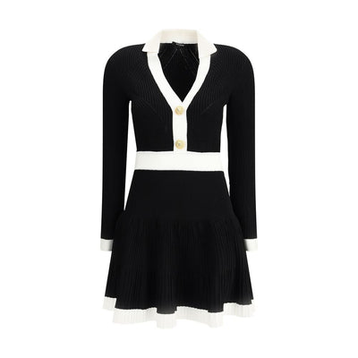 Balmain Black Viscose Casual Dress