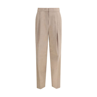 Fabiana Filippi Beige Fleece Wool Dress Pants