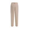Fabiana Filippi Beige Fleece Wool Dress Pants