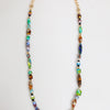 Dolce & Gabbana Multicolor Murano Glass Beads Gold Chain Jewelry Necklace