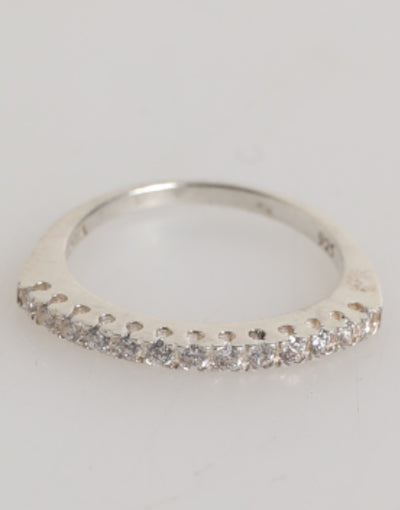 Nialaya Sterling Silber 925 Band Pave CZ Kristall Eternity Ring