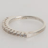 Nialaya Sterling Silber 925 Band Pave CZ Kristall Eternity Ring