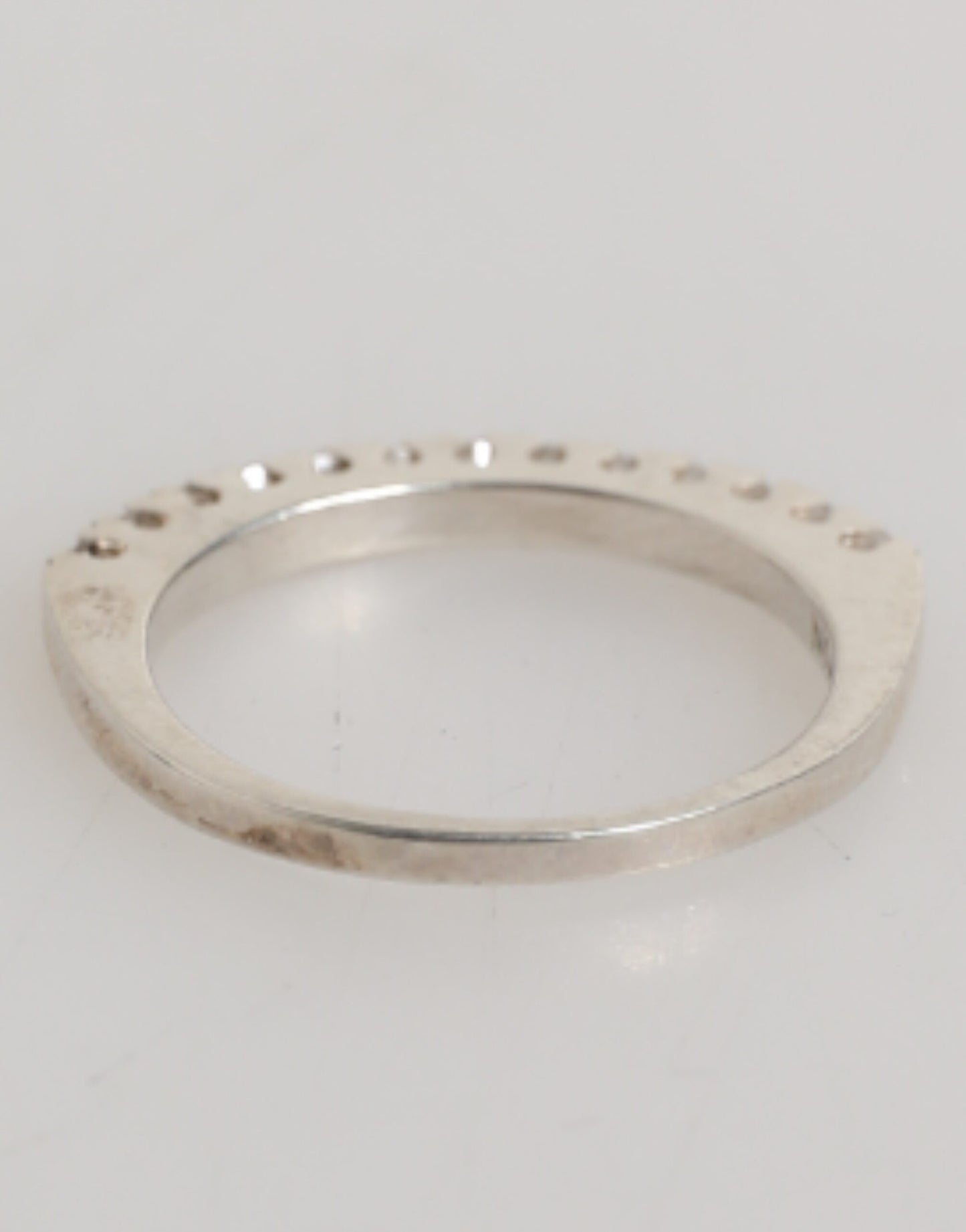 Nialaya Sterling Silber 925 Band Pave CZ Kristall Eternity Ring