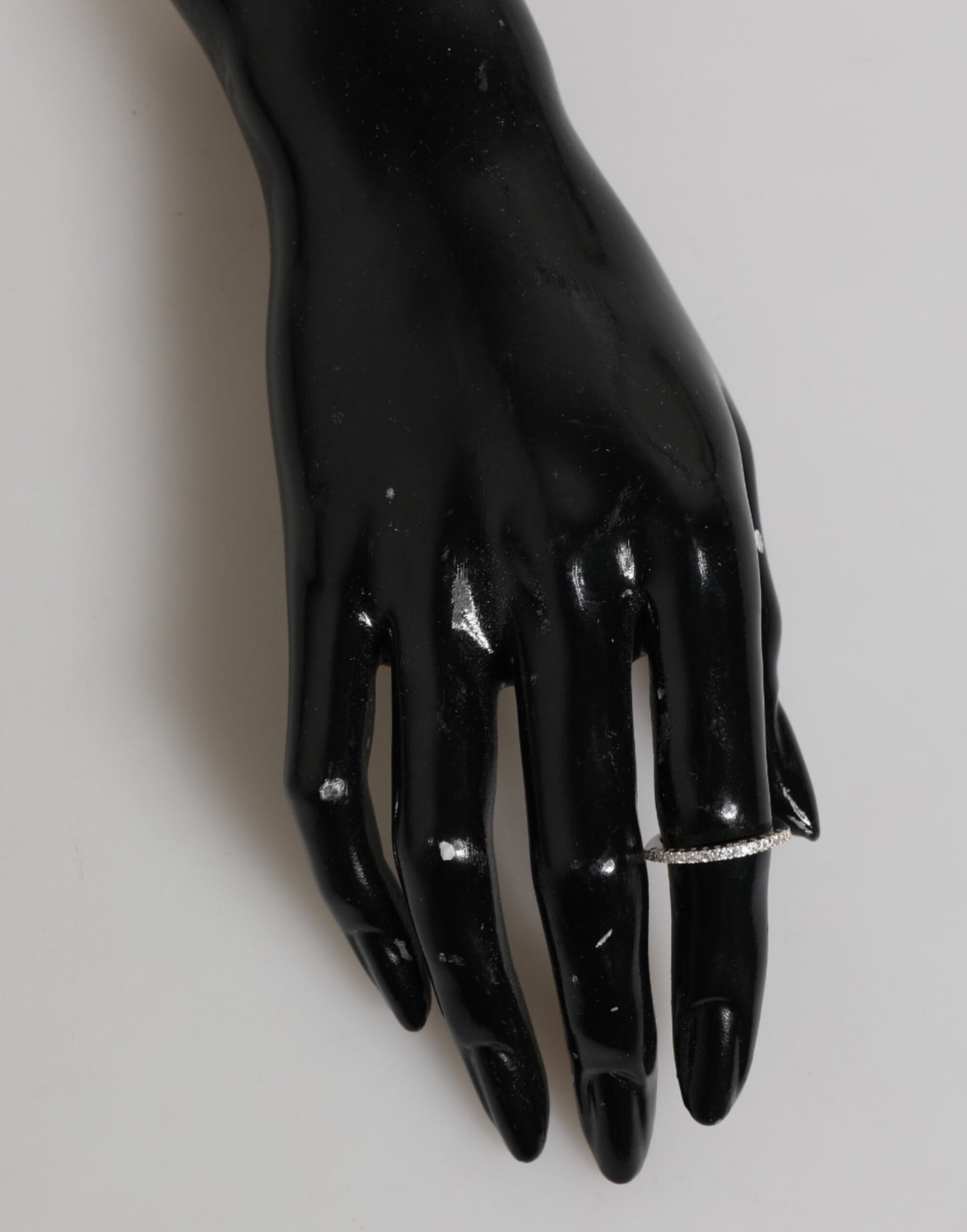 Nialaya Sterling Silber 925 Band Pave CZ Kristall Eternity Ring