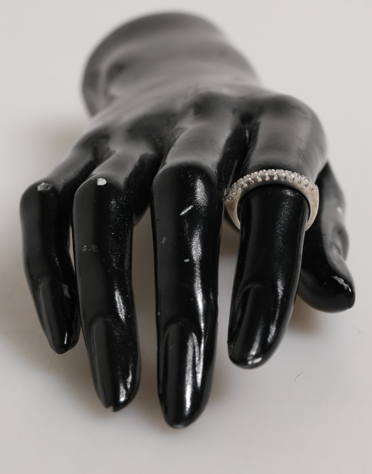 Nialaya Sterling Silber 925 Band Pave CZ Kristall Eternity Ring