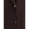 Brunello Cucinelli Bordeaux Cashmere Coat