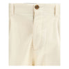 Germano Cream Cotton Casual Pants