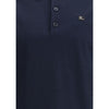 Burberry Blue Cotton Polo Shirt