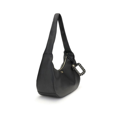 Ganni Black Recycled Polyester Shoulder Bag