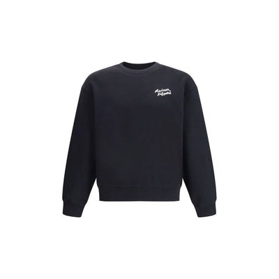 Maison Kitsuné Schwarzes Baumwoll-Sweatshirt